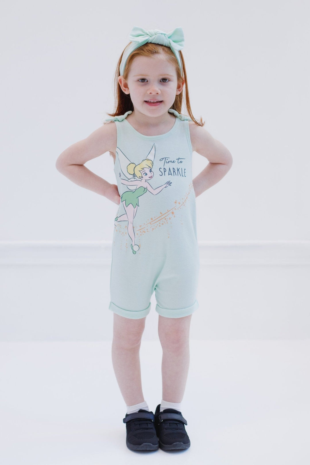 Disney Disney Classics Tinker Bell French Terry Romper and Headband - imagikids
