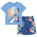 Disney Lilo & Stitch Stitch T-Shirt and Shorts Outfit Set