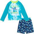Disney Lilo & Stitch UPF 50+ Rash Guard Swim Trunks