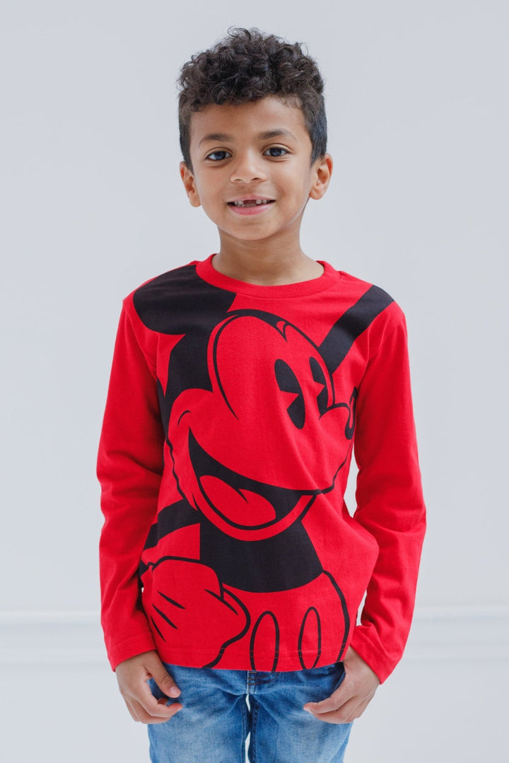 Disney Mickey Mouse 2 Pack Hangdown Long Sleeve T-Shirts - imagikids
