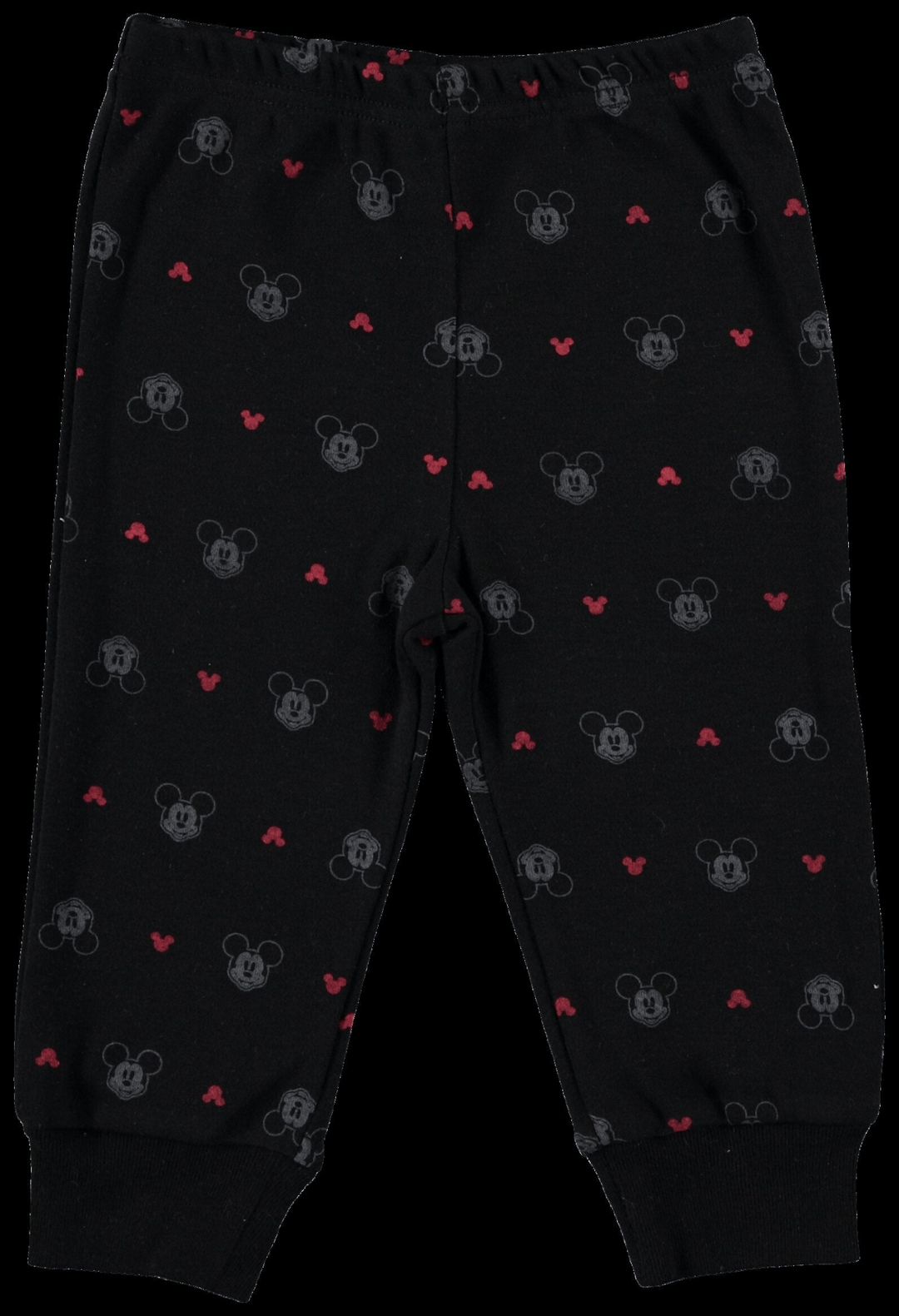 Disney Mickey Mouse Bodysuit Jogger Pants Bib and Hat 4 Piece Outfit Set - imagikids