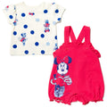 Disney Minnie Mouse French Terry Short Overalls and T-Shirt