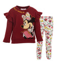 Disney Minnie Mouse Pullover Fleece Sweatshirt and Leggings Outfit Set