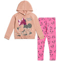 Disney Minnie Mouse Sequin Pullover Fleece Hoodie and Leggings Outfit Set