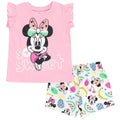 Disney Minnie Mouse T-Shirt and Bike Shorts Twill Outfit Set