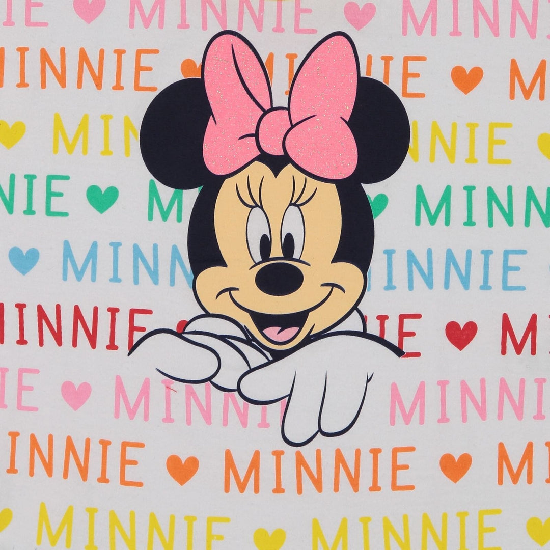 Disney Minnie Mouse T-Shirt and French Terry Shorts Outfit Set - imagikids