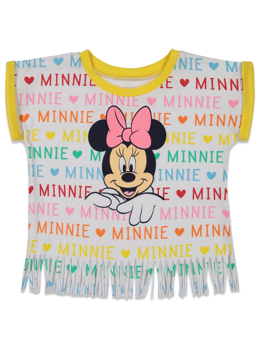Disney Minnie Mouse T-Shirt and French Terry Shorts Outfit Set - imagikids