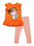Disney Moana Peplum T-Shirt and Leggings Outfit Set