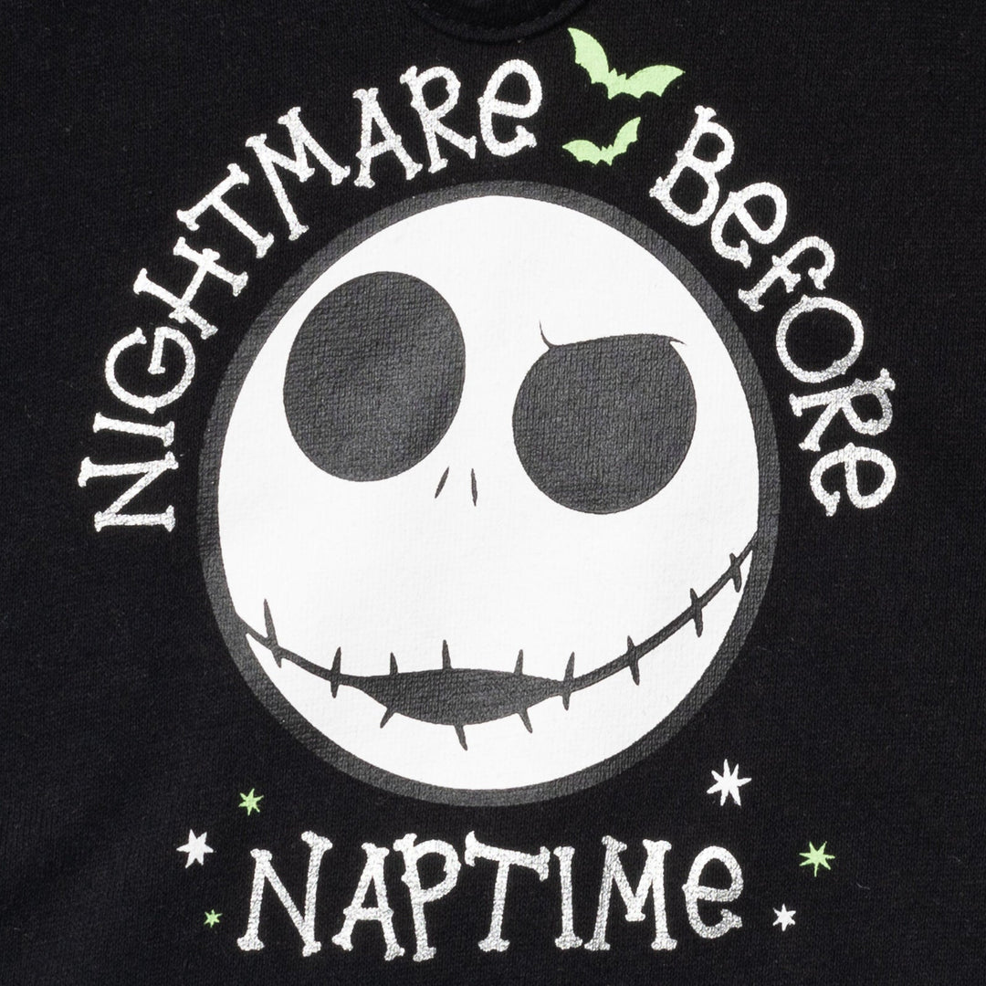 Disney Nightmare Before Christmas Fleece Pullover Hoodie Bodysuit and Pants 3 Piece Outfit Set - imagikids