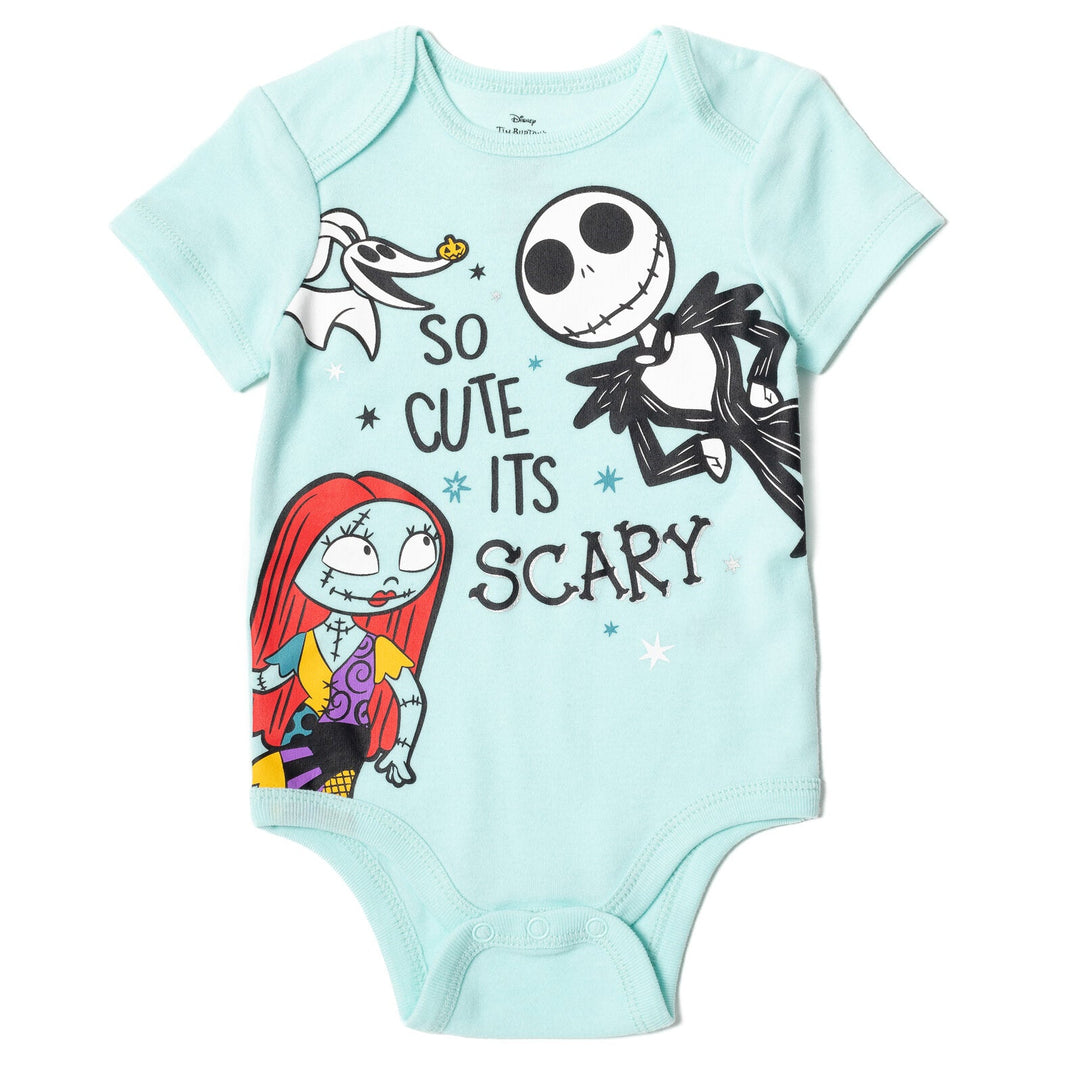 Disney Nightmare Before Christmas Fleece Pullover Hoodie Bodysuit and Pants 3 Piece Outfit Set - imagikids