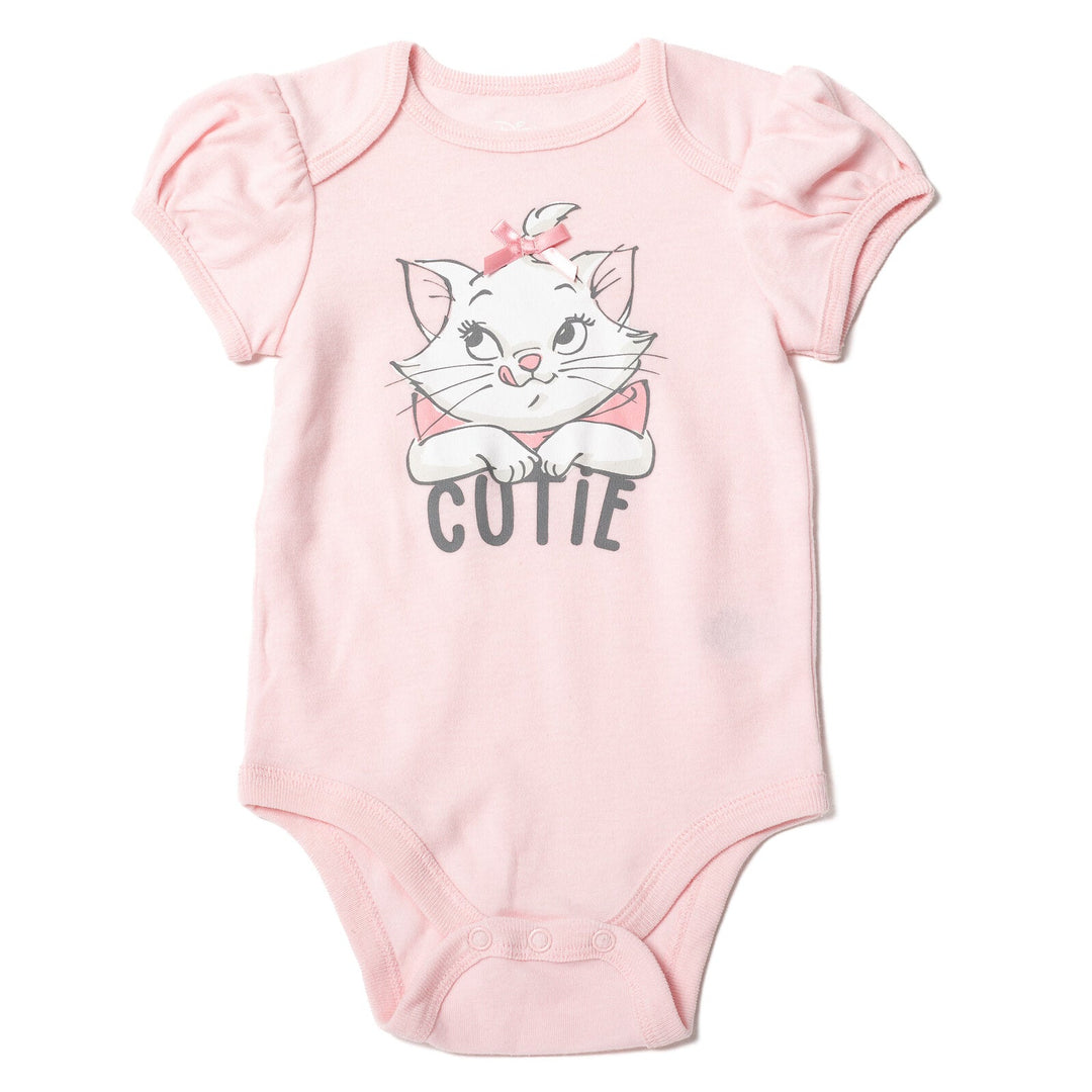 Disney The Aristocats Marie Fleece Hoodie Bodysuit and Pants 3 Piece Outfit Set - imagikids
