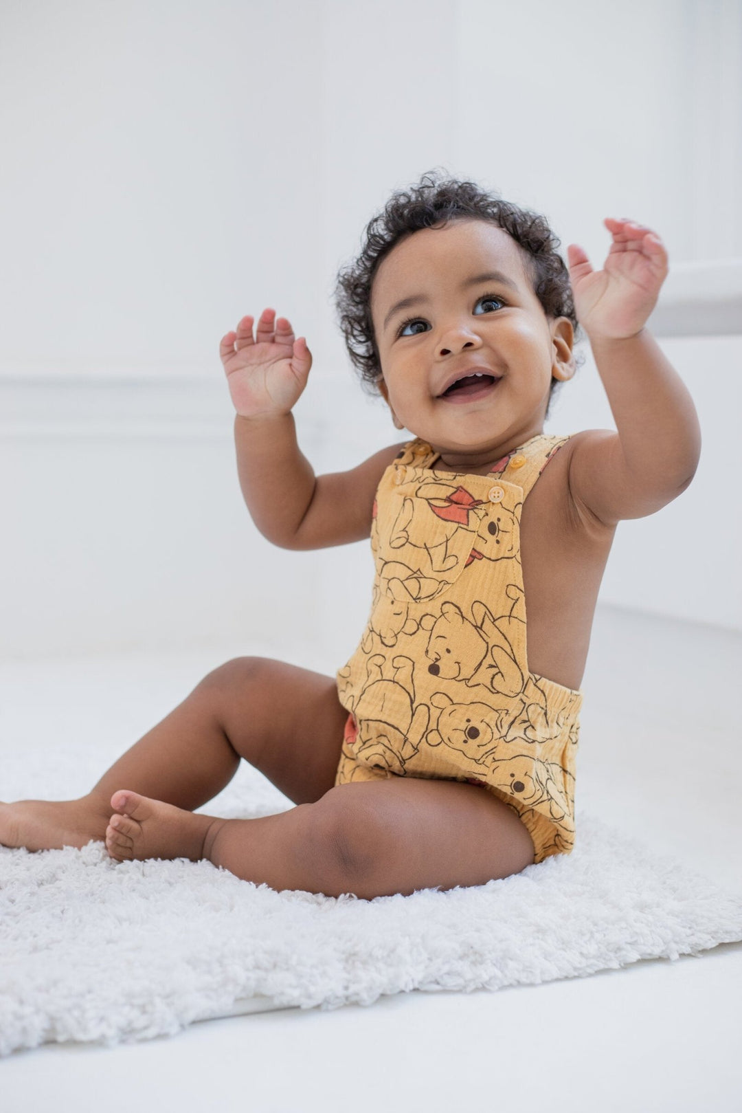 Disney Winnie the Pooh Cotton Gauze Short Overalls - imagikids