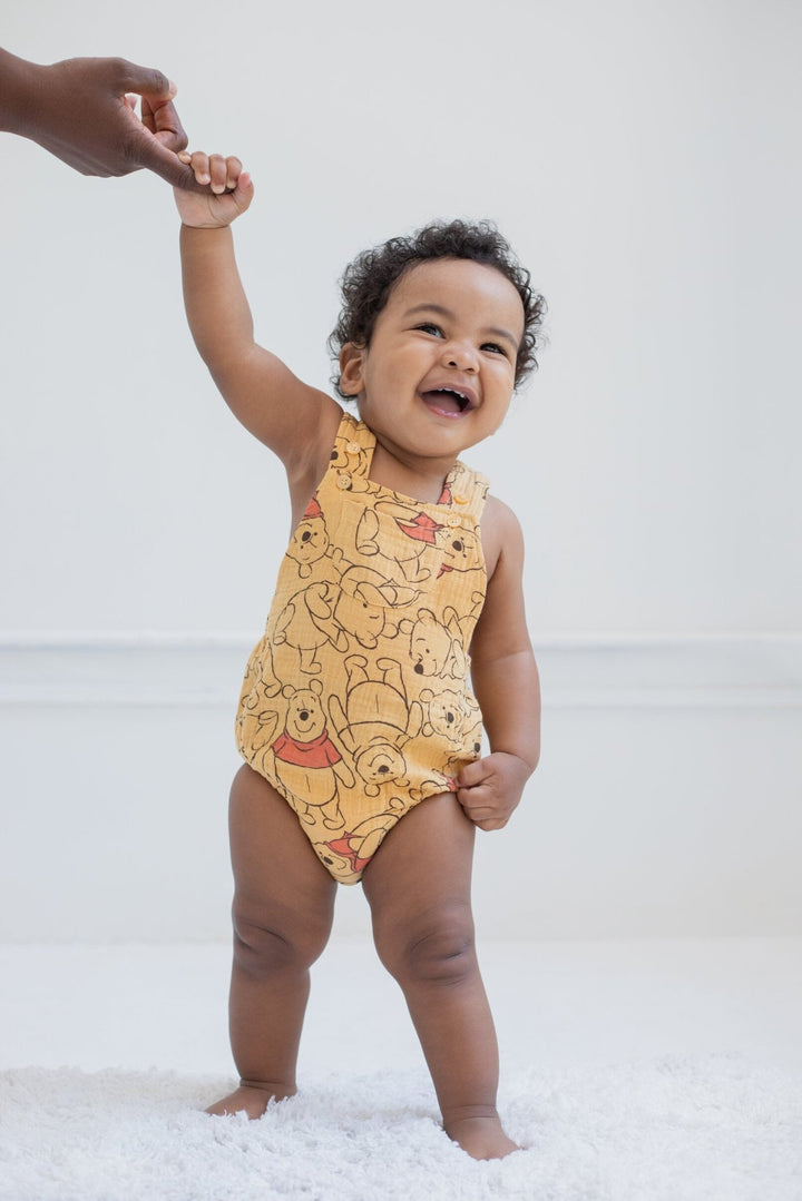 Disney Winnie the Pooh Cotton Gauze Short Overalls - imagikids