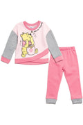 Disney Winnie the Pooh Fleece Fashion Pullover Crossover Sweatshirt & Pants