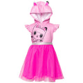 Dreamworks Gabby's Dollhouse Pandy Paws Mesh Cosplay Tulle Short Sleeve Dress