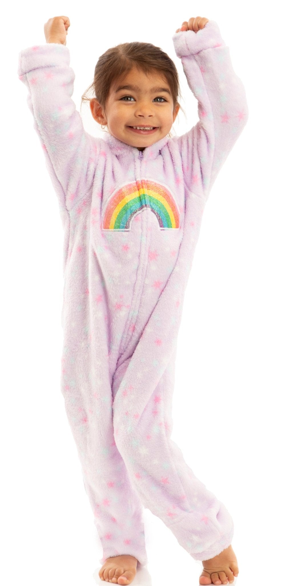 Funstuff Animals Unicorn Girls Fleece Zip Up Cosplay Fur Costume - imagikids