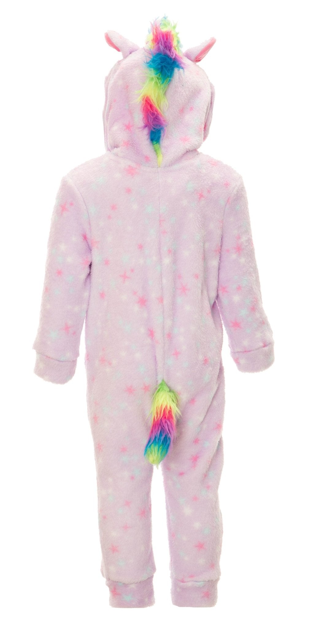 Funstuff Animals Unicorn Girls Fleece Zip Up Cosplay Fur Costume - imagikids