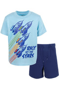 Conjunto de camiseta atlética Funstuff y pantalones cortos de felpa francesa