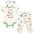 Harry Potter Bodysuit Pants and Headband 3 Piece Outfit Set